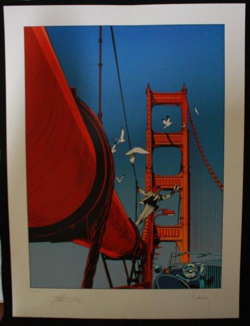 Francq, Philippe - 1 Offset Print - Largo Winch - Golden, Boeken, Strips | Comics