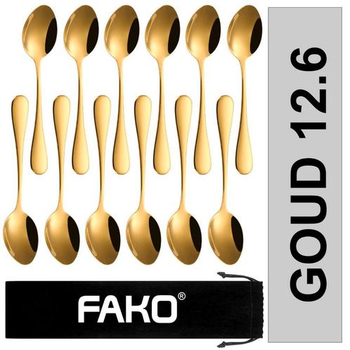 Fako Bijoux® - Theelepel / Koffielepel Classic - 12cm - Goud, Maison & Meubles, Cuisine | Couverts, Envoi