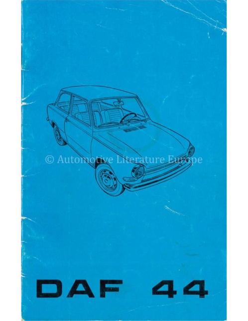 1970 DAF 44 INSTRUCTIEBOEKJE NEDERLANDS, Autos : Divers, Modes d'emploi & Notices d'utilisation