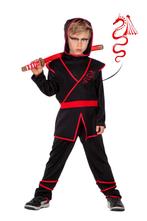 Ninja Kostuum Rood Zwart Jongen, Kinderen en Baby's, Nieuw, Verzenden