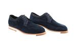 RRP 3850€ Stefano Ricci Navy Suede & Crocodile Derby Shoes –