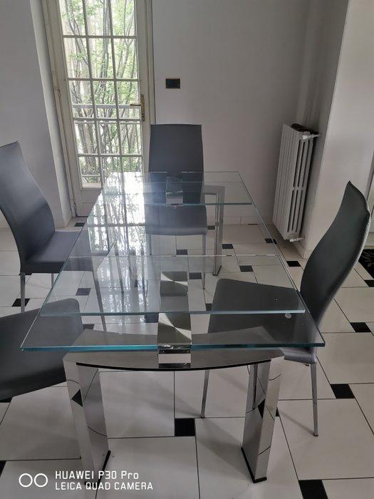 Cattelan - Uitschuifbare tafel - Daytona - Kristal - Tafel, Antiek en Kunst, Kunst | Designobjecten