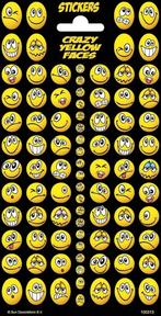 Emojis Crazy Stickers Goud, Verzenden