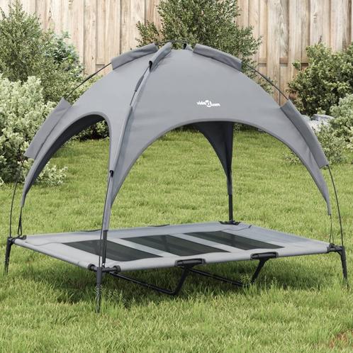 vidaXL Hondenmand met luifel oxford stof en staal, Dieren en Toebehoren, Honden-accessoires, Nieuw, Verzenden
