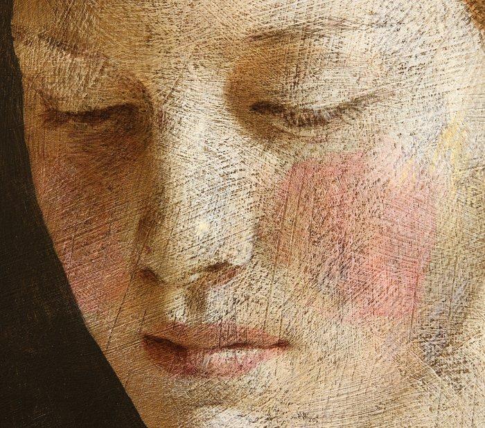 Michal Lukasiewicz - Study Of A Woman With Downcast Eyes II, Antiek en Kunst, Kunst | Schilderijen | Modern