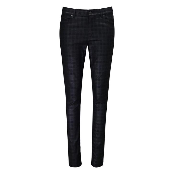Angels • zwarte coated broek Skinny • 36, Kleding | Dames, Broeken en Pantalons, Zwart, Nieuw, Maat 36 (S), Verzenden