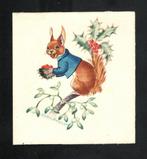 Helen ( Rivière ) Haywood - Kerstkaart - Originele aquarel