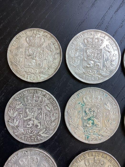 België. Leopold II. 5 Francs 1868-1876 (Zonder Minimumprijs), Postzegels en Munten, Munten | Europa | Niet-Euromunten