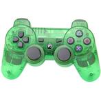 PS3 Controller Wireless Transparent Green (Third Party) (..., Ophalen of Verzenden, Zo goed als nieuw