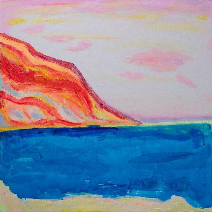 Kathryn Sillince - ‘Cassis Cliffs’, Antiek en Kunst, Kunst | Schilderijen | Modern