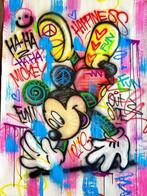 Outside - Mickey Mouse - Happiness, Antiquités & Art, Art | Peinture | Moderne