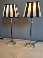 Lampe de table (2) - Métal - Deux lampes de chevet - Chapeau