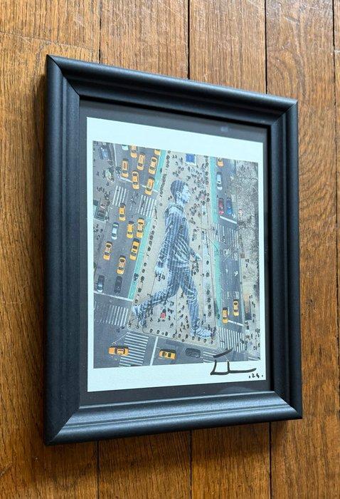 Jr (1983) - Migrants, Walking New York City – Signed, Antiek en Kunst, Kunst | Designobjecten