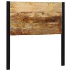 vidaXL Hoofdeinde 100 cm massief hout mango en ijzer, Huis en Inrichting, Verzenden, Nieuw