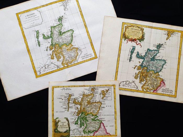 Europa - [LOT van 3] - Noord-Europa / Schotland / Edinburgh, Boeken, Atlassen en Landkaarten