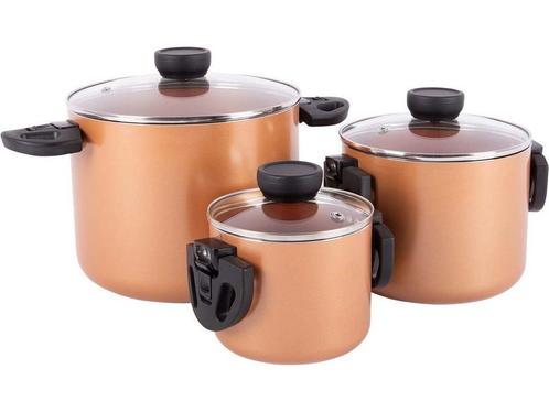 Bo-Camp - Industrial - Pannenset - Slauson - Compact 3 -, Huis en Inrichting, Woonaccessoires | Overige, Zo goed als nieuw, Verzenden