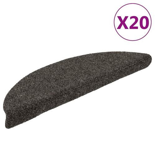 vidaXL Trapmatten zelfklevend 20 st 56x17x3 cm antraciet, Doe-het-zelf en Bouw, Ladders en Trappen, Nieuw, Verzenden
