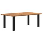 vidaXL Eettafel rechthoekig 200x120x74 cm massief eikenhout, Huis en Inrichting, Tafels | Eettafels, Verzenden, Nieuw