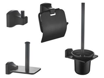Veiling - Toilet accessoire set, mat zwart 4 delig beschikbaar voor biedingen