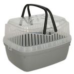 Box de transport portobello, 30x23x23 cm, gris/transparant -
