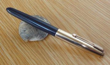 Parker - 51 Mark I Vacumatic Cedar Blue, 1/10 12K Gold, Verzamelen, Nieuw