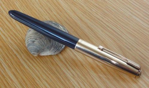 Parker - 51 Mark I Vacumatic Cedar Blue, 1/10 12K Gold, Verzamelen, Pennenverzamelingen