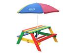 Veiling - AXI Nick Picknicktafel Regenboog - Parasol Regenbo, Tuin en Terras, Gebruikt