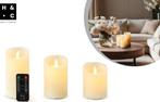 2dekans | H&C LED Kaarsen met Bewegende Vlam - 3 Stuks -, Huis en Inrichting, Ophalen of Verzenden, Nieuw
