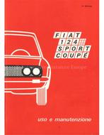 1971 FIAT 124 SPORT COUPE INSTRUCTIEBOEKJE ITALIAANS, Ophalen of Verzenden
