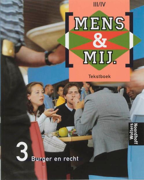 Mens & maatschappij 3/4 Burger en recht Tekstboek, Livres, Livres scolaires, Envoi