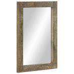 vidaXL Badkamerspiegel 50x2,5x70 cm massief mangohout, Huis en Inrichting, Verzenden, Nieuw
