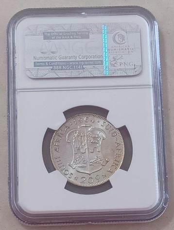 Afrique du Sud. 20 Cents 1964 - NGC PF65 (Sans Prix de