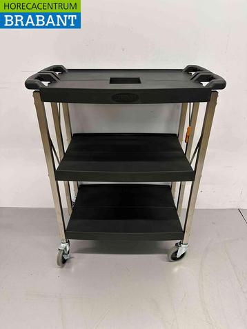 HCB Inklapbare Serveerwagen Serveertrolley 3 lagen 74 cm, Ophalen of Verzenden