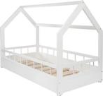 Veilig kinderbed 80x160 cm met verwijderbare bedhekken - Wit, Ophalen of Verzenden, Nieuw