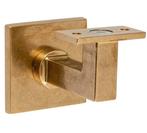 Leuninghouder Bauhaus M10 vlak messing antiek, Nieuw, Overige materialen, Klink of Kruk