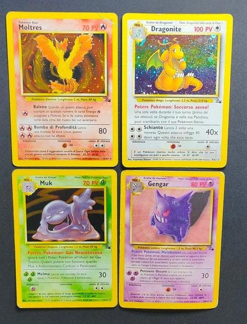 WOTC Pokémon - 4 Card - Fossil - ITA - Dragonite Holo -, Hobby en Vrije tijd, Verzamelkaartspellen | Pokémon
