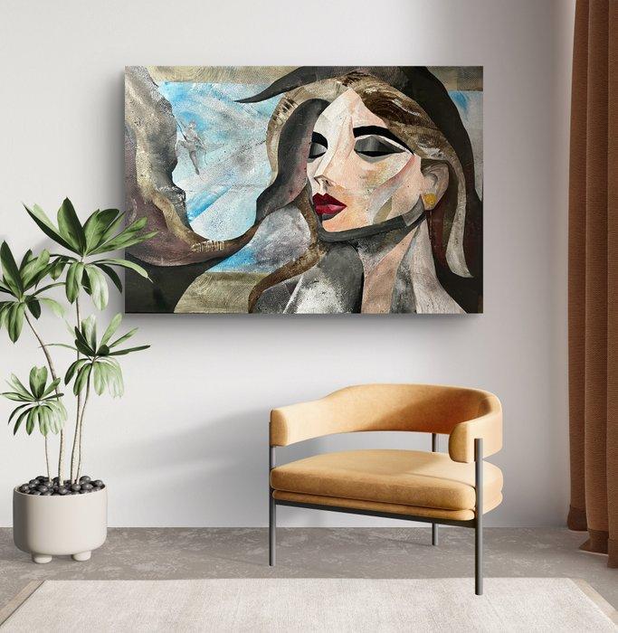 Alberta Spada - Cuore sospeso, Antiquités & Art, Art | Peinture | Moderne