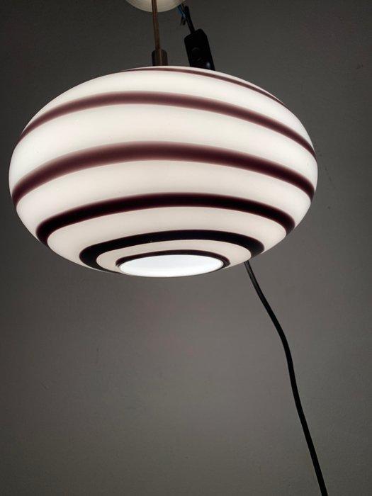 EGLO - Plafondlamp - 87269 - Opaline glas - Swirl Zebra, Antiquités & Art, Antiquités | Éclairage