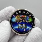 Canada. 5 Dollars Canada 2019 – Happy New Year: New Year – 1