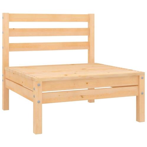 vidaXL Tuinmiddenbank massief grenenhout, Tuin en Terras, Tuinsets en Loungesets, Nieuw, Verzenden