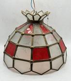 Lamp - Messing, Glazuur - Vidriera Colores, Antiek en Kunst