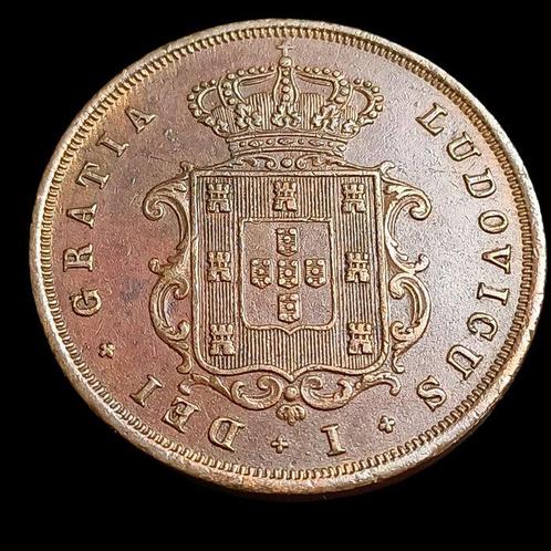 Portugal. D. Luis I (1861-1889). X Reis 1874, Postzegels en Munten, Munten | Europa | Niet-Euromunten