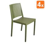 Stoelen | BALTIMORE | Kunststof | Olive | In-/Outdoor |, Verzenden, Nieuw in verpakking