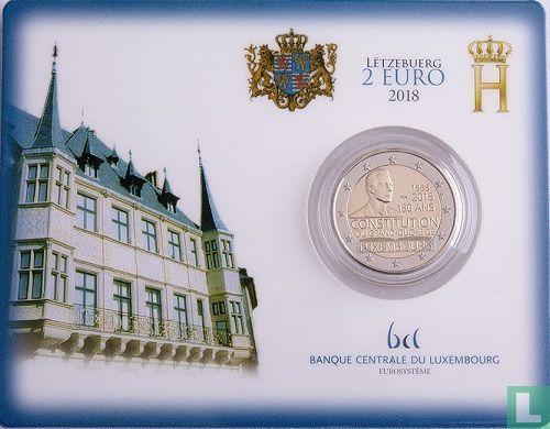 Luxemburg 2 euro 2018 (coincard) 150 jaar Luxemburgse Gr..., Timbres & Monnaies, Monnaies | Europe | Monnaies euro, Envoi