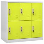 vidaXL Lockerkast 90x45x92,5 cm staal lichtgrijs en groen, Huis en Inrichting, Verzenden, Nieuw