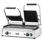 Contact-/Paninigrill | Dubbel | Glad/Gegroefd Oppervlak, Verzenden, Nieuw in verpakking