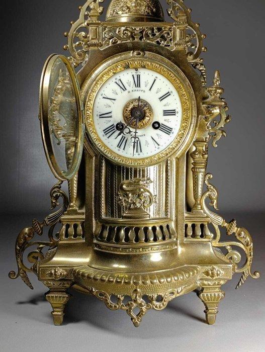 pendule - H.KREITZ - Brons - 1870, Antiek en Kunst, Antiek | Klokken