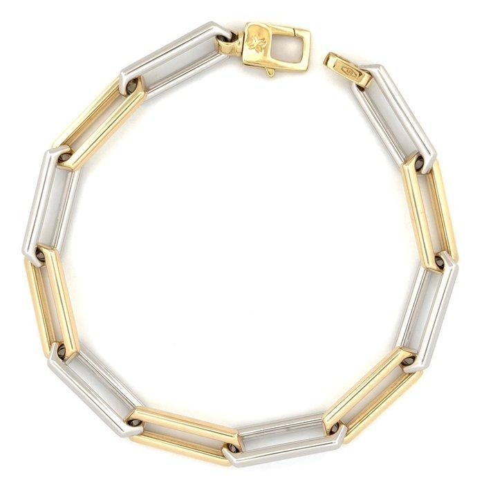 Armband - 18 karaat Geel goud, Witgoud - 13,9 g, Bijoux, Sacs & Beauté, Bracelets