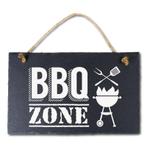 Leisteen Bordje Bbq Zone 25cm, Verzenden, Nieuw