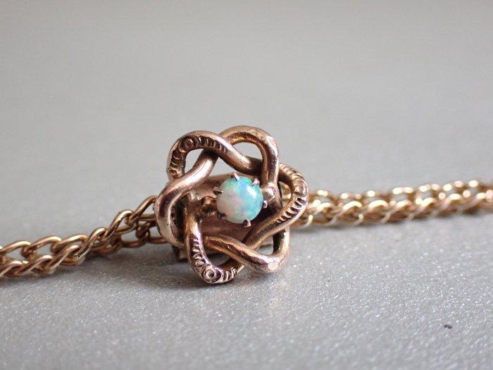 Gold-filled - Montre pendentif - Opale sur Sluiter, Antiek en Kunst, Kunst | Designobjecten